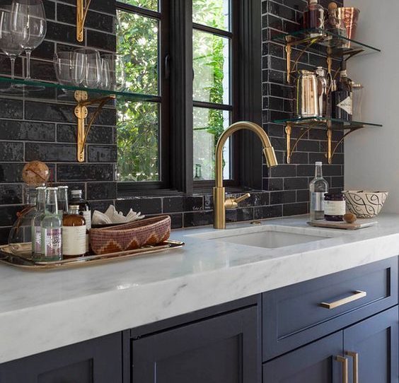 Navy Cabinets